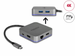 USB-C dock mobiilsetele seadmetele: 1xGigabit RJ45, 1xHDMI, 3xUSB 3.0, 1xUSB-C, PD 3.0
