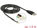 &Uuml;leminek USB 2.0 A (M) - 5 pin kaamera pistik V5, 1.5m
