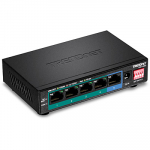 PoE Switch: 4 x 10/100/1000Mbps PoE+, 1 x 10/100/1000Mbps LAN, Long Range PoE+ kuni 200m