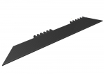 De-Flex ohutusramp De-Flex seeria mattidele, 16x121cm, must
