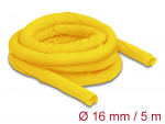 Kaablir&uuml;&uuml;s 16mm, kollane, 5.0m, punutud, isesulguv, kuumakindel