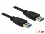 USB 3.0 kaabel A - A 0.5m, must
