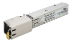SFP module with 10/100/1000 Base-T port, RJ-45 Connector, -40~75&deg;C Operation Temperature