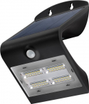 LED valgusti, liikumisandur, p&auml;ikesepaneel, 38W, 400lm, IP65, aku kuni 30h, must