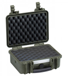 Kohver 305x270x144mm, veekindel, roheline, lainelise vahuga, 1.83kg
