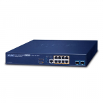 Switch: 8 x 10/100/1000Mbps PoE+, 2 x 10Gbps SFP+, 1 x RJ-45 console, Layer 3