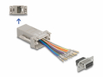 &Uuml;leminek D-Sub 9pin (F) - RJ45 (F) &uuml;hendamiskomplekt, hall