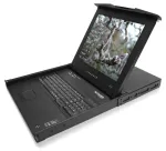 KVM switch: 16 porti, VGA, PS/2, USB, juhtimine l&auml;bi IP, UK layout&acute;iga klaviatuur + monitor 19&acute;&acute;, r&auml;kitav 1U