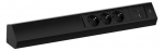 Toitepaneel Casia 3 x CEE7/3, 1 x USB-A, 1 x USB-C, 475 x 78 x 64mm, must