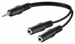 Adapter 3.5mm (M) - 2x3.5mm (F) 0.2m
