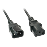220V Toitekaabli pikendus 5.0m, must (monitorikaabel), C13 - C14