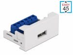 Easy 45 moodul: USB 2.0 A (F) - Terminal block 22.5mm x 45mm