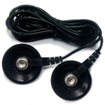 GROUNDING CORD 180cm - 10mm press stud/10mm press stud - with R 1Mohm