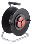 Kaablitrummel 3 pesa, t&uuml;hi, plastikust, kuni 40.0m, must