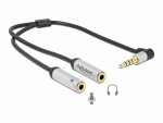 Audio Adapter 3.5mm (M) 4pin nurgaga - 2x3.5mm 3pin (F) 0.25m