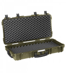 Kohver 846x427x167mm, veekindel, roheline, lainelise vahuga, IP67, 6.4kg