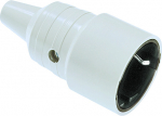 Toitepesa CEE7/7, 16A / 250V, maandusega, valge