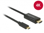 USB-C - HDMI kaabel 3.0m, 4K@30hz, must