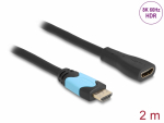 HDMI pikenduskaabel 2.0m, 8K, 7680x4320@60Hz, 48Gbps, eARC