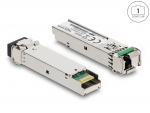 Mini-GBIC (SFP) Single-Mode 1000Base-BX Moodul TX 1550 / RX 1310 nm DDM / 20km (LC Simplex)
