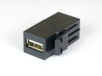 USB pesa paneelile, must SL, USB-A - USB-A