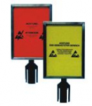 RETRACTABLE BELT BARRIER - Sign holder A4 only for column 2 m