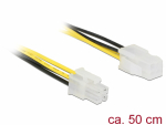 Pikenduskaabel emaplaadi ja toiteploki vahele 4pin (M) - 4pin (F), 0.5m, 18 AWG