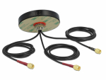 Ringantenn: 2 - 3 dBi LTE MIMO WLAN, ac/ax/a/h/b/g/n, GSM, v&auml;litingimustele, mitmesageduslik, 3x RG-174 1.0m SMA