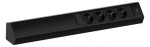 Toitepaneel Casia 4 x CEE7/3, 475 x 78 x 64mm, must