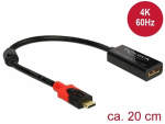 &Uuml;leminek DisplayPort (F) - USB-C (M) sobib USB-C sisendiga monitorile 4k@60Hz