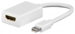 &Uuml;leminek Mini DisplayPort (M) - HDMI (F), 2K, edastab ka heli (Mac), valge