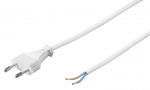 220V Toitekaabel 1.5m, valge, CEEE 7/16 - 2X0,75mm lahtine juhe