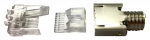 Modularpistik RJ45 Cat6 &uuml;hekiulisele/mitmekiulisele kaablile varjestatud/varjestamata 26-23 AWG D: 5.1-6.0mm