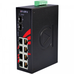 Switch: 6 x 10/100BaseT(X), 2 x 10/100/1000BaseT(X), 2 x SFP, -10 kuni 70&deg;C, mittemanageeritav, DIN
