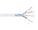 Keerdpaarkaabel Cat7 F/FTP 4x2x0,5 &uuml;hekiuline PiMF 23AWG LSZH Dca valge 500m/rull