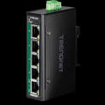 T&ouml;&ouml;stuslik PoE Switch: 4 x 10/100Mbps PoE+, 1 x 10/100Mbps, mini, 90W, -40 kuni 75 &ordm;C