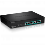 PoE Switch: 8 x 10/100/1000Mbps PoE, kuni 30W pordi kohta, sisemine toiteplokk, r&auml;kitav, 240W