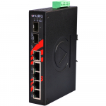 Switch: 4 x 10/100BaseT(X) PoE+, 1 x 10/100BaseT(x) / 2 x SFP, -10 kuni 70&deg;C, mittemanageeritav, DIN, 48-55VDC