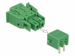 Terminal block PCB 2 pin 3.81mm, horisontaalne, -40&deg;C-105&deg;C