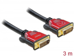 DVI-D Dual Link kaabel 3.0m, 2560x1600@60Hz, kullatud