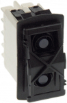 Klahvl&uuml;liti, DPDT 5A 24V dc, paneelile, Snap-In, On-On, roheline/punane LED, IP68