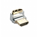 Adapter HDMI (M) - (F) 90kraadi, nurgaga &uuml;les, CROMO