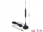 Ringantenn: 3.5 dBi, GSM, UMTS, Z-Wave, LoRa, sise-ja v&auml;litingimustele, magnetalusega, RG-174 3.0m, sma pistik