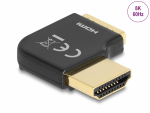 Adapter HDMI (M) - (F), 8K@60Hz 90&deg; nurgaga paremale, metallist