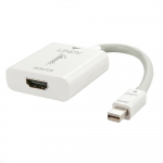 &Uuml;leminek Mini DisplayPort (M) - HDMI (F), 4K@60Hz Active 0.15m (Thunderbolt), valge