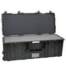 Kast 1009x412x354mm, veekindel, must, vahuga, ratastega, IP67, 12.7kg