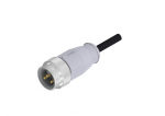 &Uuml;levormitud isane konnektor, 2-pos.+PE, 2m, IP67, Suurus 7/8