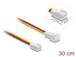 Pikenduskaabel 3 pin (M) - 3 pin (F) , PWM, 26 AWG, ventilaatoritele, 0.3m