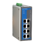 Switch: 8 x 10/100BaseT(X) ports, -40 kuni 75&deg;C, mittemanageeritav DIN