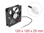 Ventilaator 5VDC 120x120x25mm, 1.73m&sup3;/h, 35.5dBA, 2000rpm